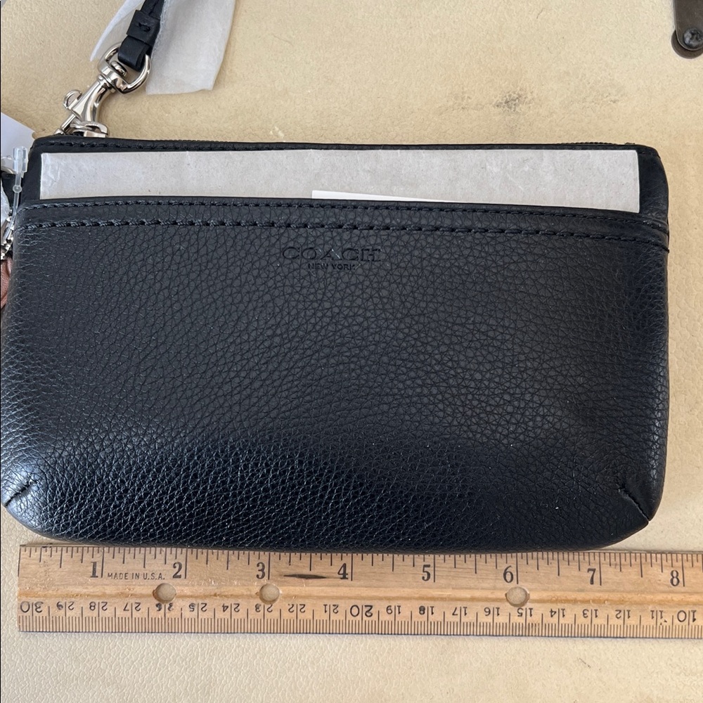 Coach Black Medium Wristlet - Picture 4 of 5